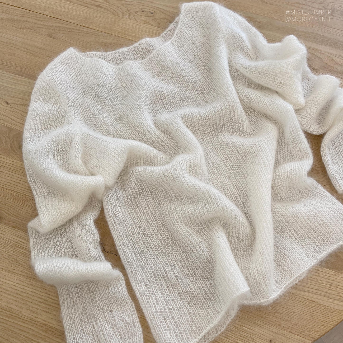 Purchase Mist Jumper knitting pattern, perfect for tying a knot at the waist for a stylish look