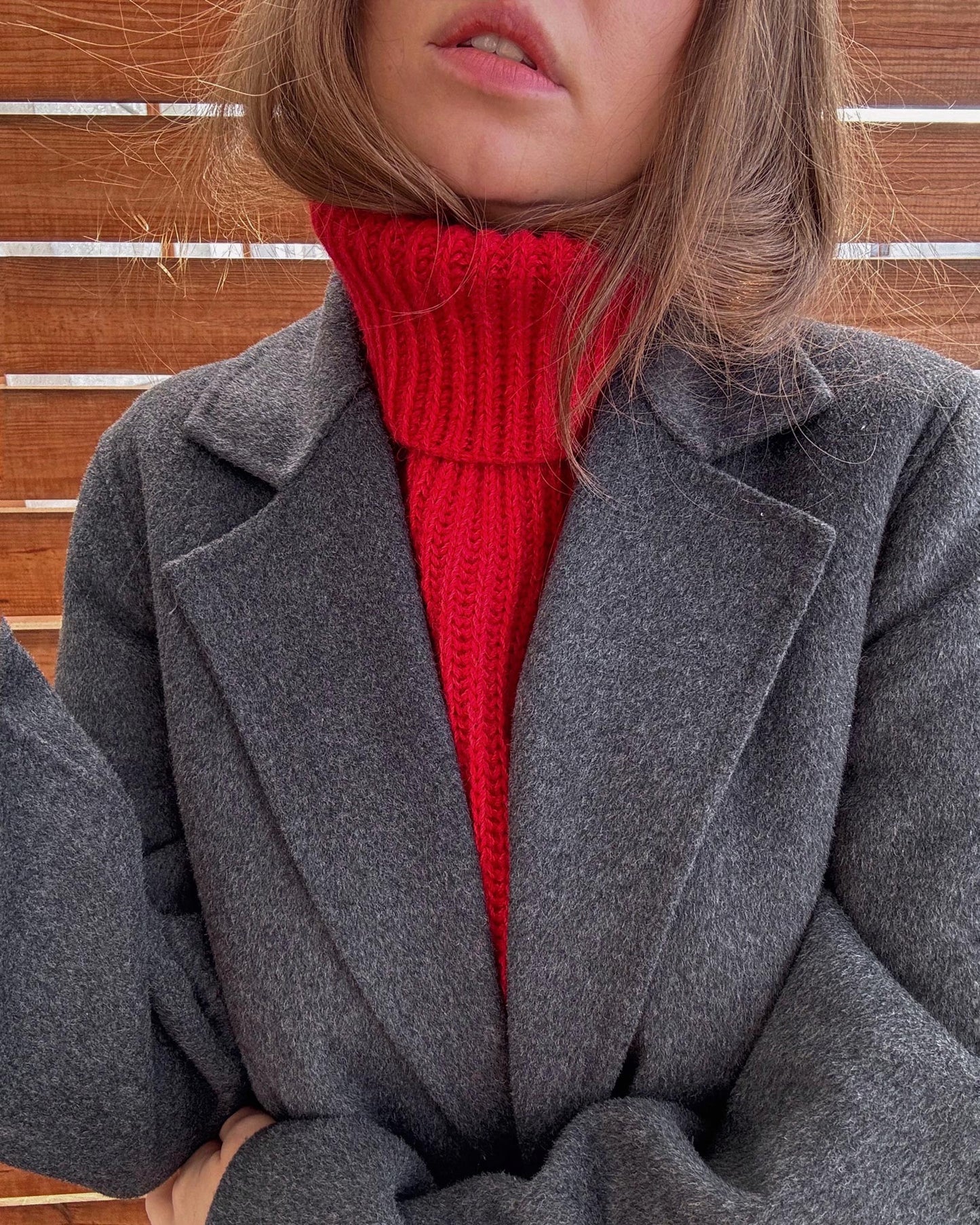 Knit Scheme for turtleneck warmer, Bobbi pattern, for men and women.