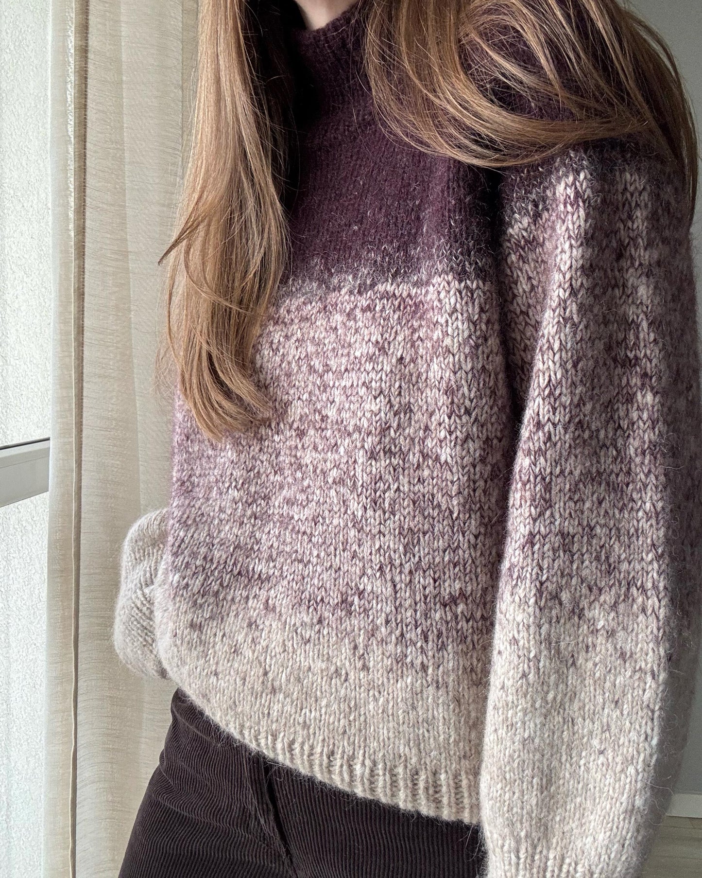 Moreca Knit pattern for advanced women pullover.