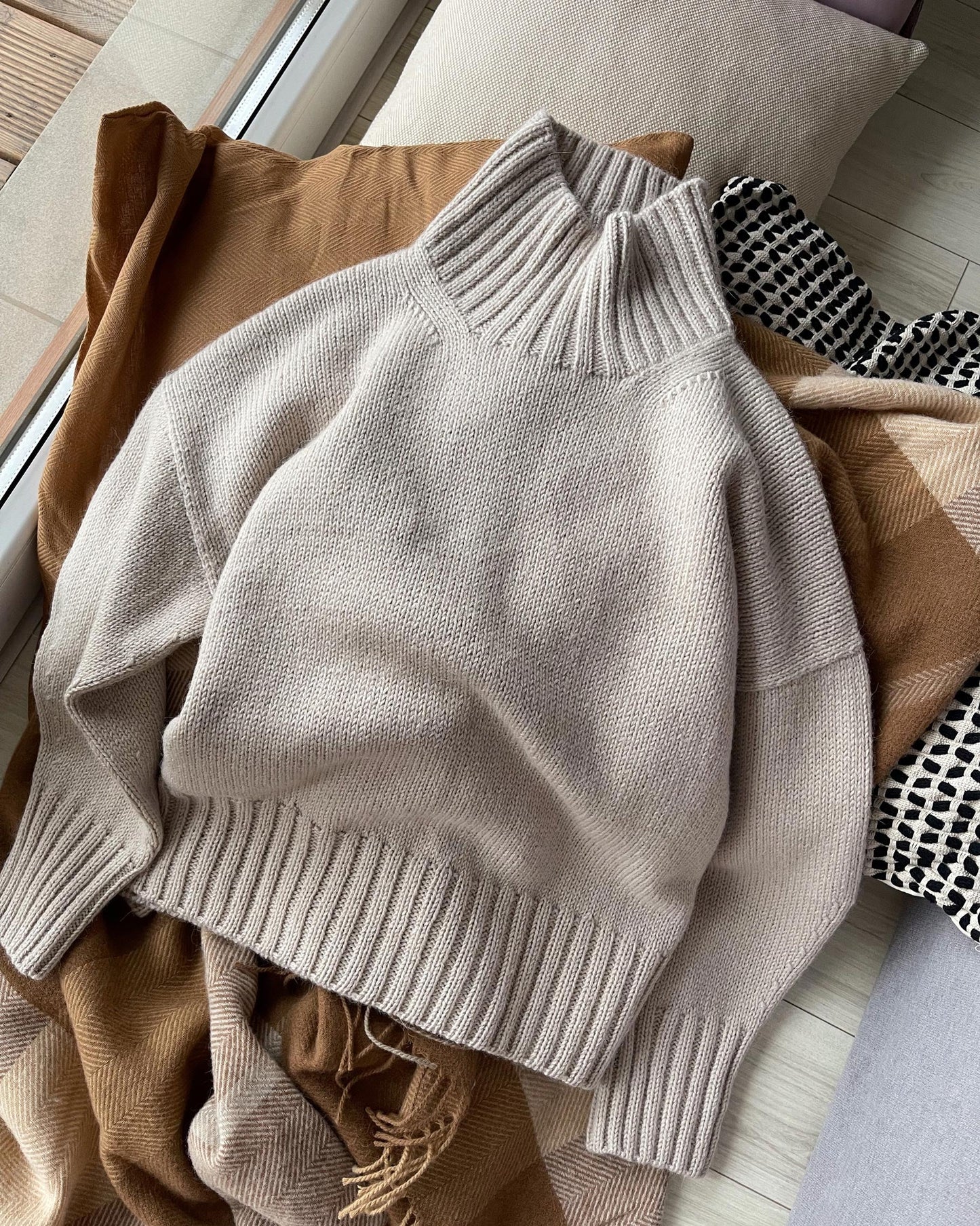 Strik Blueprint af Cecil Sweater i Pura Lana & Cashmere Lace farve 142