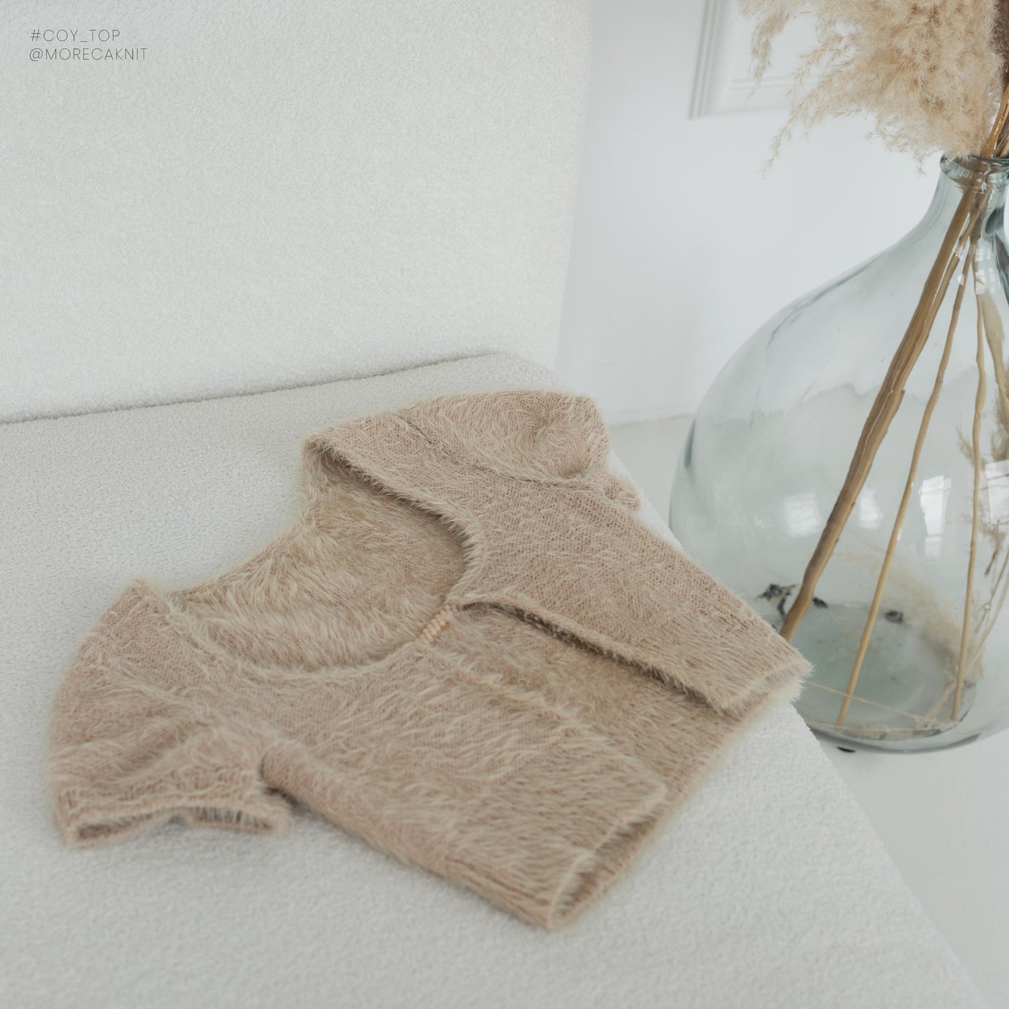 Morecaknit's Coy Top Opened knitting pdf pattern