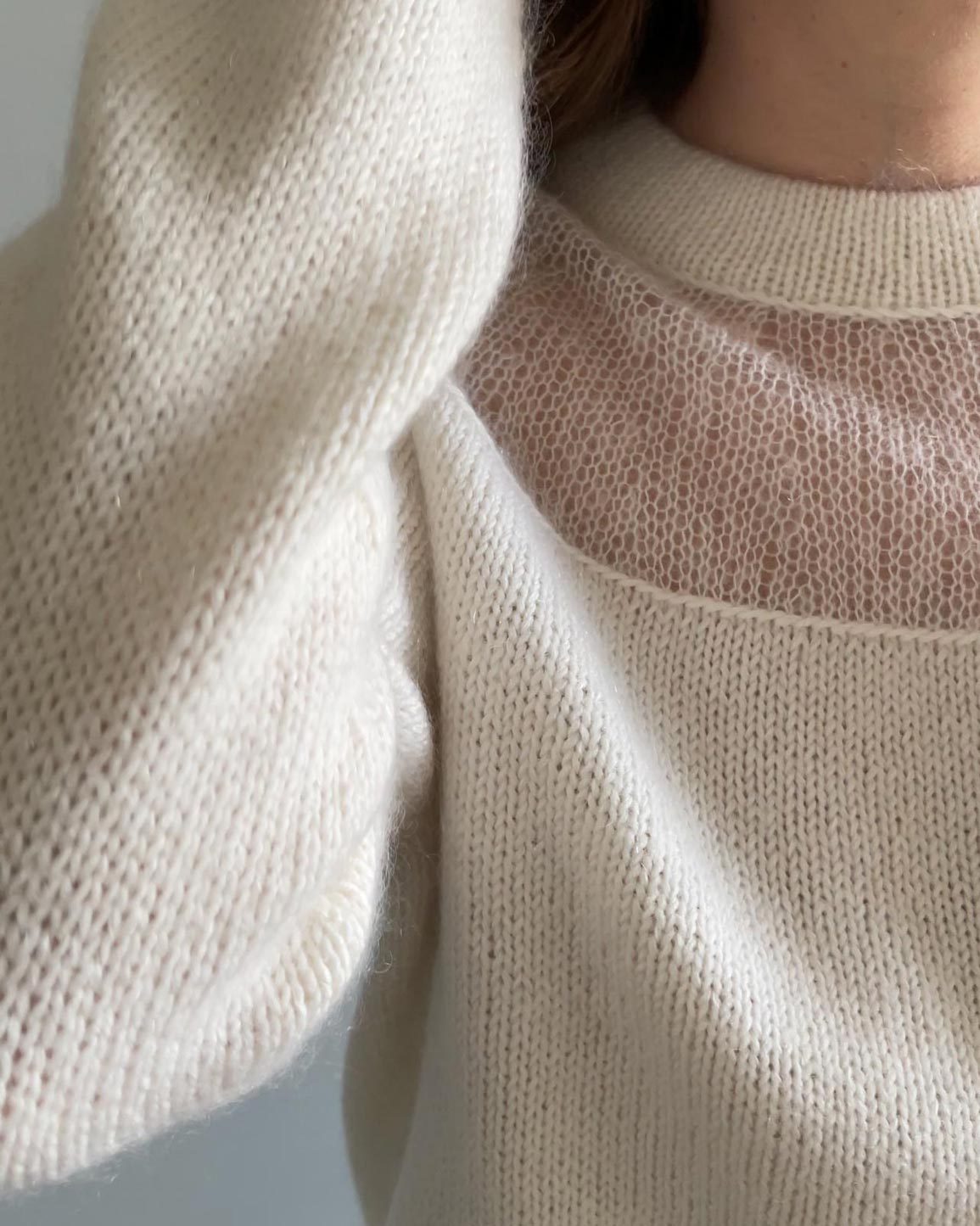 Buy Heaven Blouse knitting pattern, with crochet provisional and cast on backward loop techniques