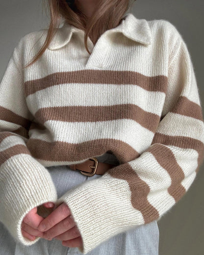 Elegant woolen pullover design - merino knitwear tutorial