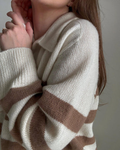 Cute and aesthetic knitted pullover - advanced knitting instructions