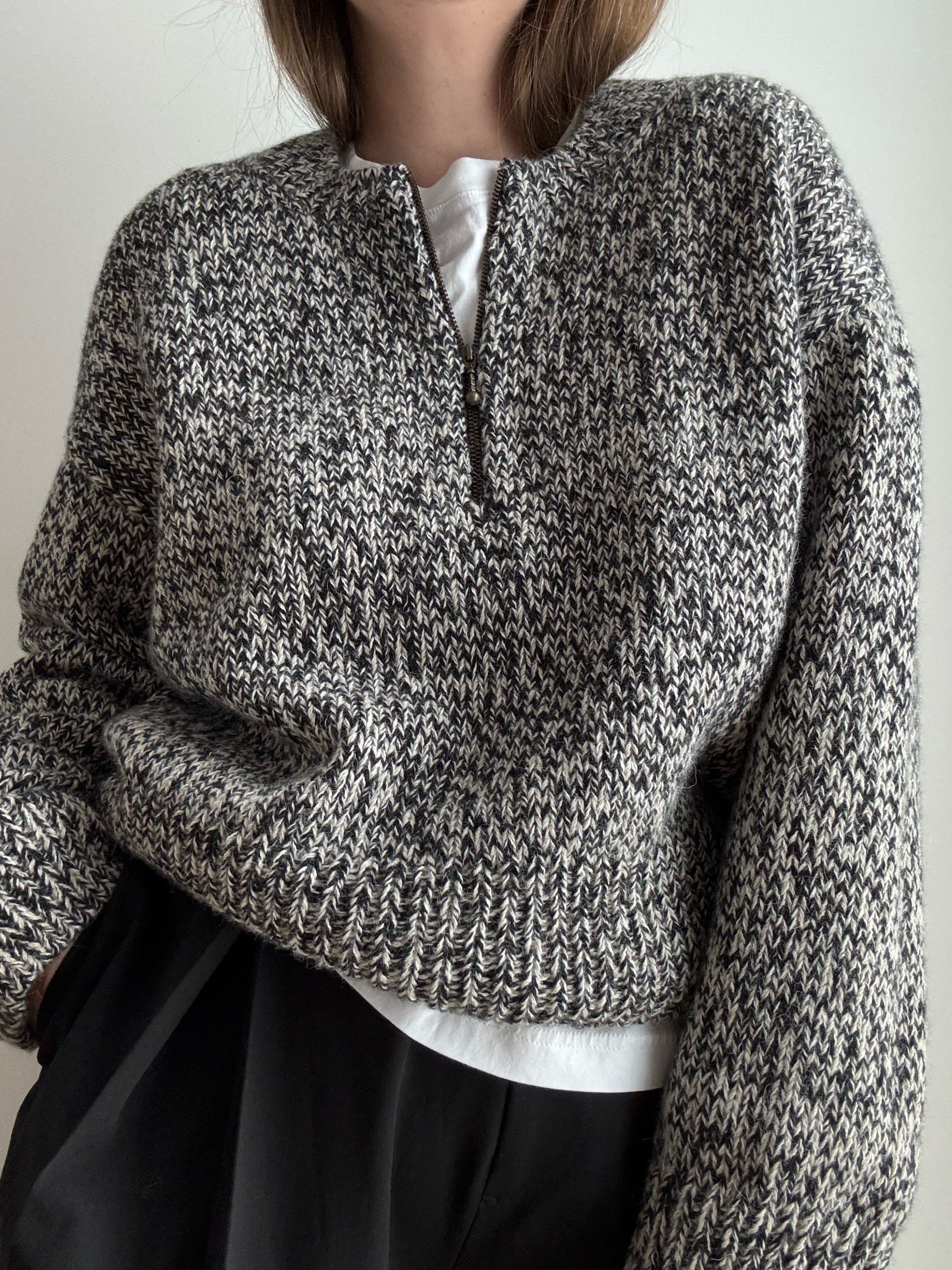 Luna Zip Sweater Knititng Pattern – Morecaknit Knitting Patterns Store