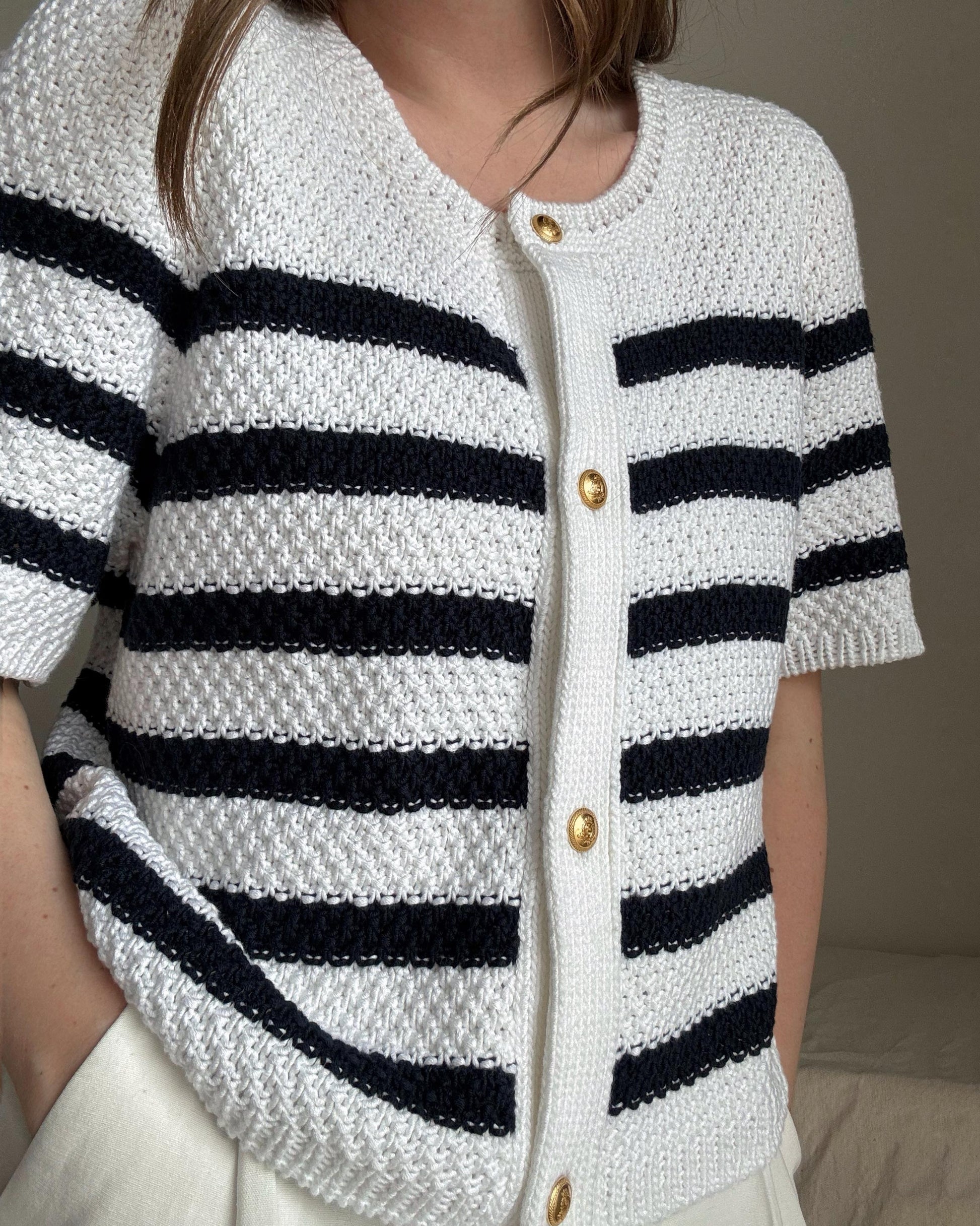 Soft and aesthetic white Manon Cardigan summer cardigan for ladies.