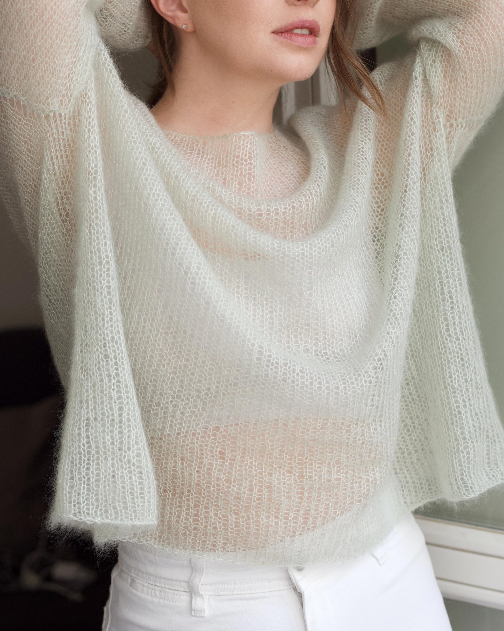 Thin Jumper by MorecaKnit, a lightweight and sheer knitting pattern